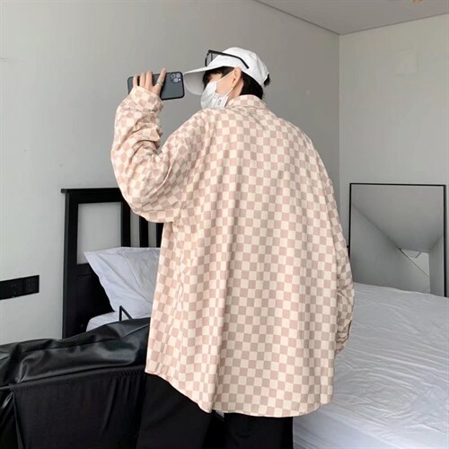 长袖衬衫男港风日系外套K1820P34，男装衬衫，星座1116-2