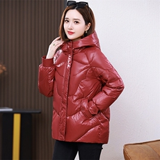 《冬季必备》时尚连帽保暖棉服短外套，女装棉衣/棉服，婷思杰（原婷想服饰）