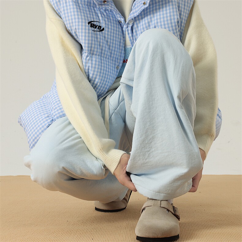 14纯色奶芙夹棉裤男女冬季加棉裤子潮XZ211-1-K2475-P65，男装棉裤，星座211-1