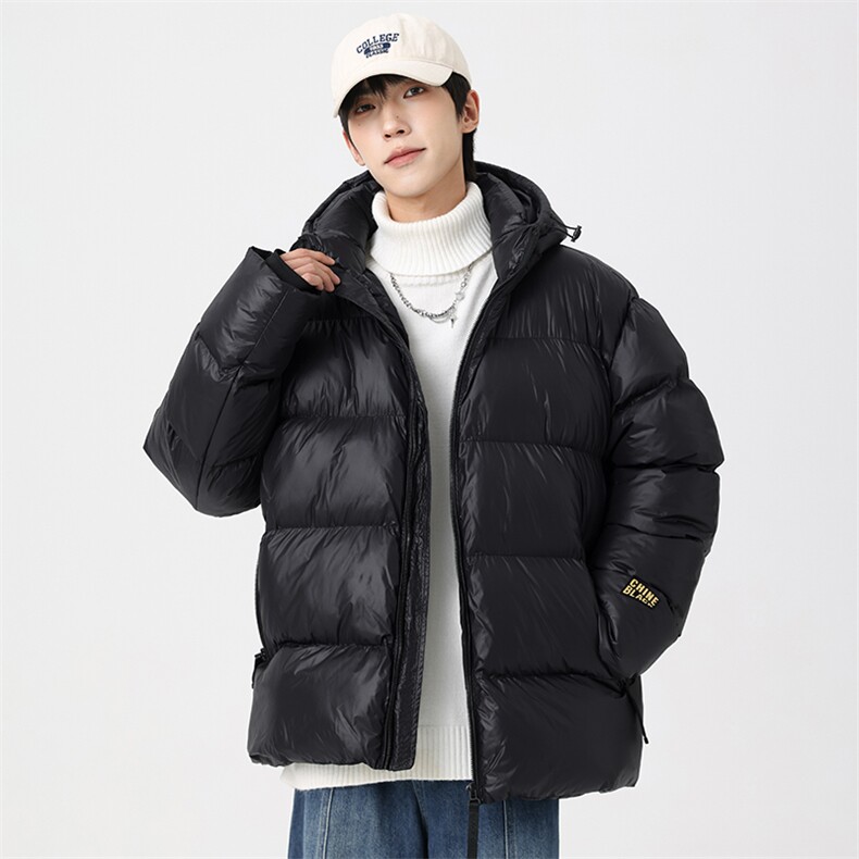 GENIOLAMODE加厚保暖90白鸭绒羽绒服男士2025冬季宽松连帽外套潮,男装棉衣,星座914-4