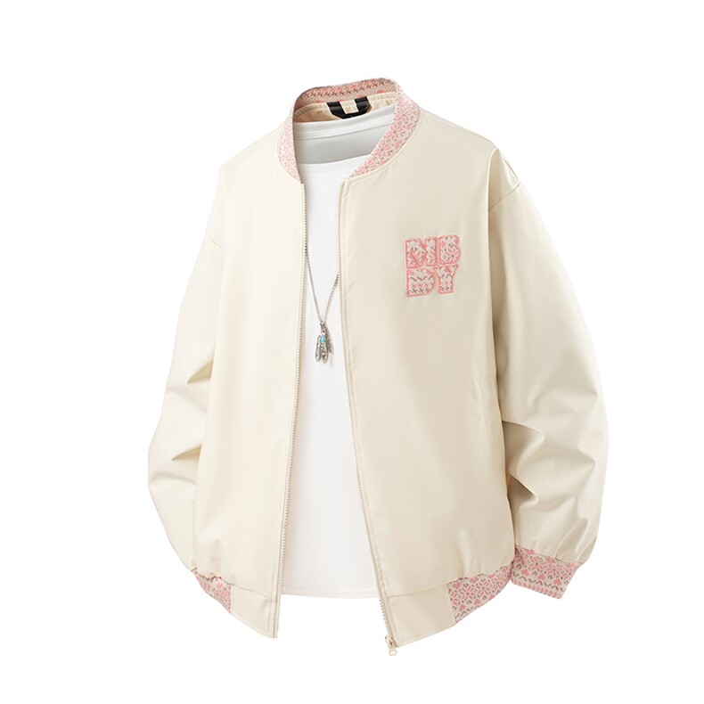 秋季新款现货棒球领夹克男纯色上衣外套DSA157B-JK7926-特P65,男装夹克,电商A157B