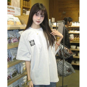 万针全刺绣工艺抖音得物高品质260克重磅纯棉双纱美式高街短袖T恤图片