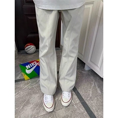 冰丝微喇直筒裤子男款夏季斜切速干冲锋裤软壳防水显腿长休闲长裤，男装工装外套，星座1008
