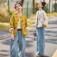 2026年新款女刺绣双面穿外套2026年春季女，女装短外套，橙子家