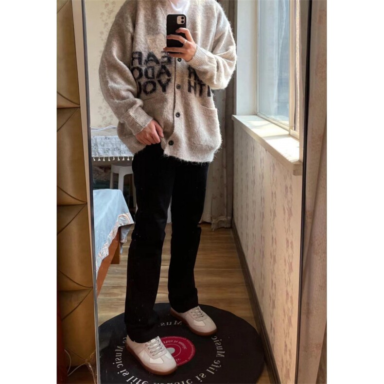 【有货】秋冬高级感慵懒风开衫毛衣男美式针织外套MY452HH-特P58,男装针织衫/毛衣,星座1007（原301D）