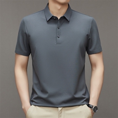 夏季新款男士翻领短袖t恤中年有领男上衣服休闲POLO衫HM23133-P67，男装Polo衫，星座1105-3
