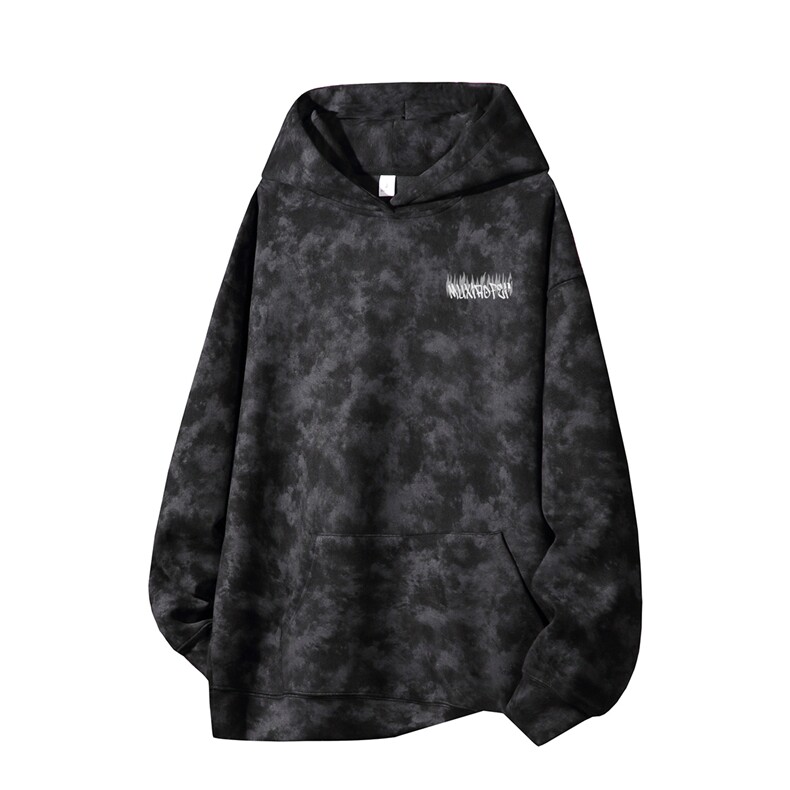 得物供货、重磅420克现货麂皮绒扎染卫衣HD019-1-WL25173ZR-P45,男装卫衣,电商019-1