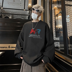 华夫格！华夫格上衣男圆领华夫格卫衣男大码长袖t恤男HY227-特P23，男装T恤，电商B367