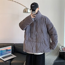 面包服男棉衣2024新款冬季灯芯绒韩版潮流情侣棉服潮秋冬加厚外套，男装棉衣，星座716-2