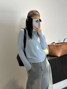 2025春夏新款女装时尚百搭潮流纯色开衫图片