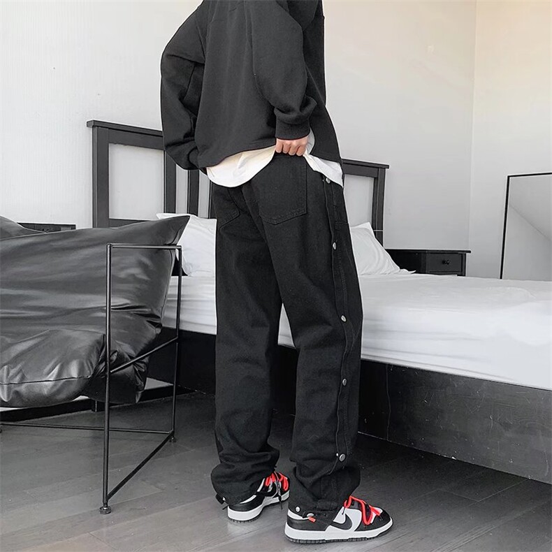 牛仔裤男宽松直筒裤NK436P45,男装牛仔裤,星座1116-2