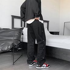 牛仔裤男宽松直筒裤NK436P45，男装牛仔裤，星座1116-2