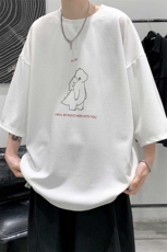 Q11140-P30春夏季七分袖t恤男大码五分袖男短袖中袖大皂风，男装T恤，电商A040