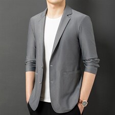 高端西装外套男装春秋季2023新款中年爸爸单件上衣休闲西服，男装西服，电商B212（原钱塘6029）