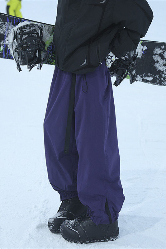 粉色防水防风滑雪裤女款冬季加绒零下40度裤子东北防寒束脚工装裤,男装休闲裤,星座604