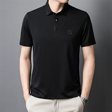 男士2023夏季新款冰丝免烫polo衫男短袖翻领商务休闲半袖t恤男装，男装T恤，电商B212（原钱塘6029）