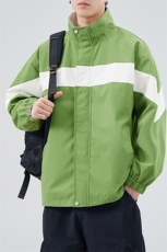 新款现货户外双面穿立领夹克男冲锋衣外套JK901-P75，男装夹克，星座1204-3