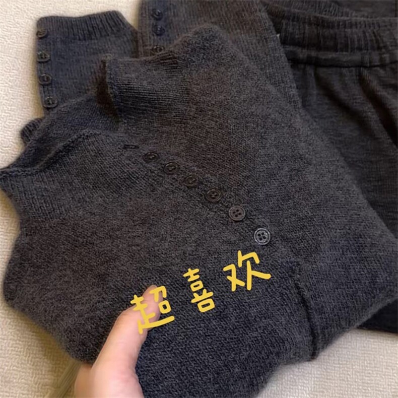 羊毛衫女极简风高领针织开衫女秋冬宽松大码毛衣外套短款上衣,针织衫/毛衣,暖姿羊绒