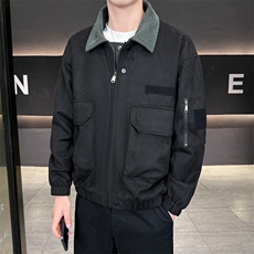 春款现货复古休闲工装夹克男士翻领宽松外套JK02656-P78，男装夹克，星座308B-2
