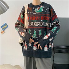 2021港风文艺男秋冬宽松潮流针织衫复古百搭上衣/MY20P65，男装针织衫/毛衣，电商D325
