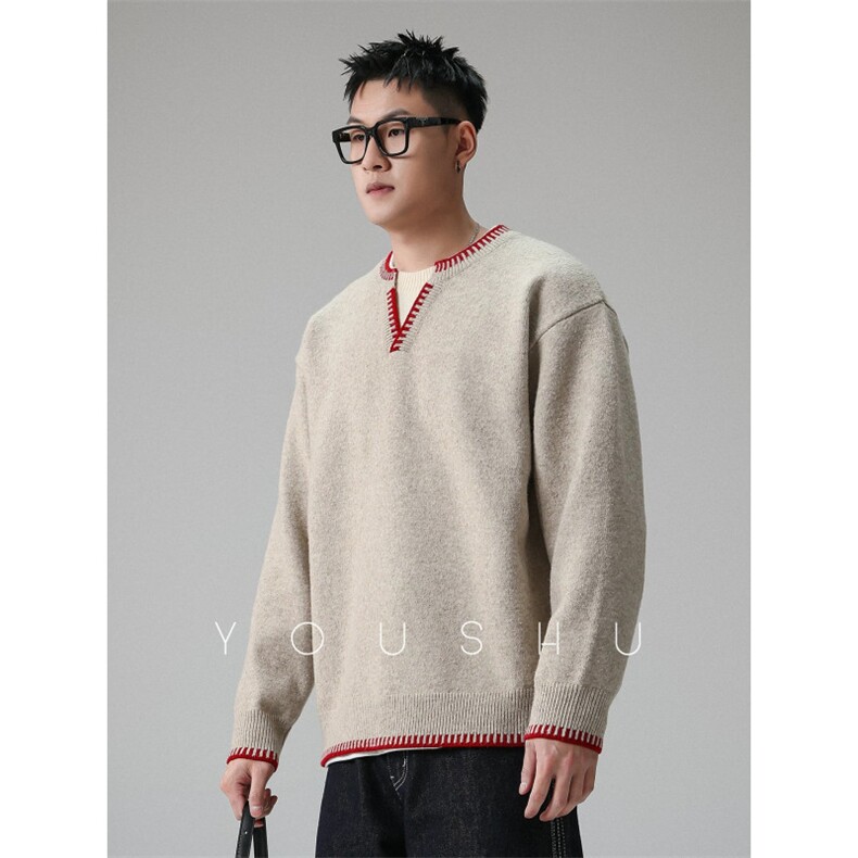 【有货】DMY09-特批58自制原版高品质冬季宽松假两件针织衫,男装针织衫/毛衣,星座603-2
