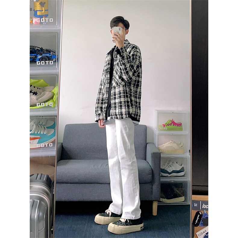 B221美式ins高街暗黑小众修身弹力休闲牛仔裤LK23010-P60控78,男装牛仔裤,电商B221