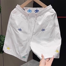 夏刺绣花五分裤男网红潮流休闲短裤新款痞帅潮牌运动裤BM222P40，男装牛仔裤，星座1013-5