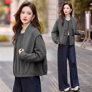 短款棉服女2025秋冬季新款小个子独特超好看洋气轻薄保暖夹棉外套