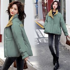 棉衣/棉服保暖拼色刺绣长袖气质百搭2020年冬季显瘦，女装棉衣/棉服，瑶迪依秀