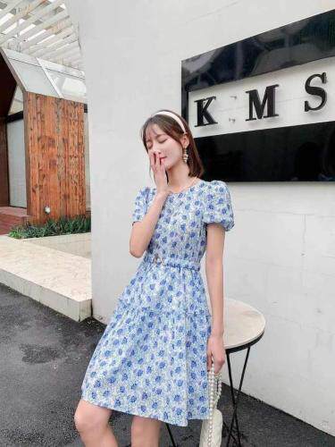 2021年夏季新品韩版印花连衣裙，女装连衣裙，圣伊敏