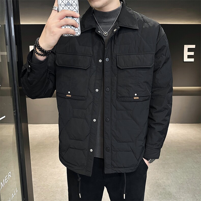 AK97907钱塘2020-3时尚休闲冬季厚款百搭简约中年男士羽绒服P150,男装羽绒服,钱塘207-3