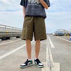 2023港风文艺做旧短裤男春夏宽松潮流五分裤，男装休闲裤，星座716-2