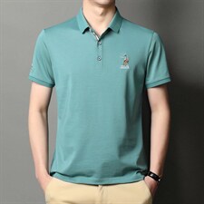 男短袖休闲t恤2023夏季新款衣服翻领男士上衣T恤透气打底短袖上衣，男装T恤，电商B212（原钱塘6029）