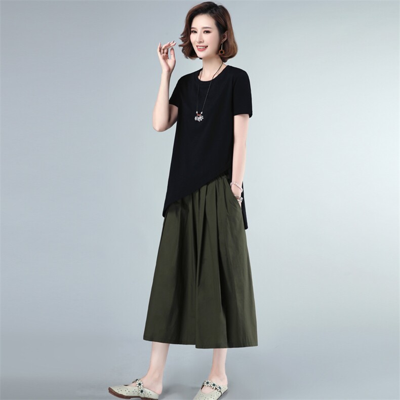 2023年夏季新款潮韩版休闲百搭套装女小个子洋气减龄两件套装裤子,女装套装/套裙,简韵佳