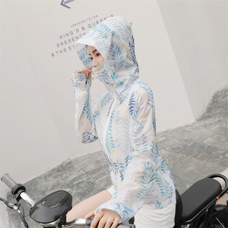 防晒衣女短款2024夏新款防晒服皮肤衣碎花学生仙女透气骑车薄外套,女装防晒衣,可可小西