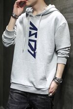 2021春秋新款连帽卫衣男潮ins休闲套头潮流宽松上衣外套DF174T，男装卫衣，电商A102