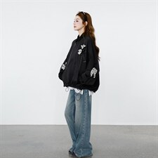 2026新款春装黑色蝴蝶结短外套2D009-2602P145控238，女装短外套，2D009