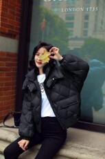 双领夹克羽绒服（90绒），女装羽绒服，卡西姆