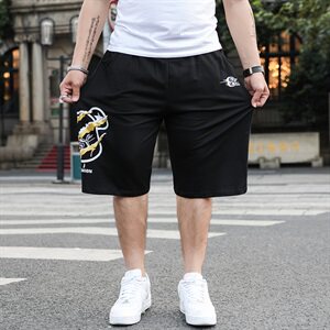 大码短裤男新款加肥加大夏季休闲短裤胖子大号个性五分裤589款图片
