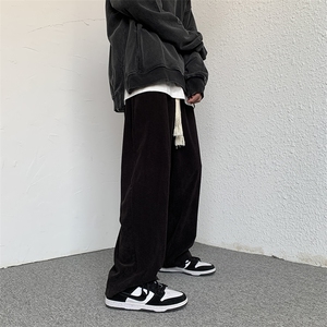 灯芯绒裤子男秋冬高级感垂感阔腿裤直筒休闲裤 K266*P45控68图片