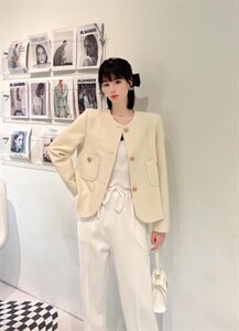 清透小香风外套图片