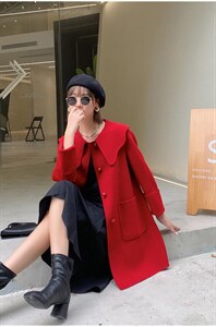 双面羊绒大衣图片