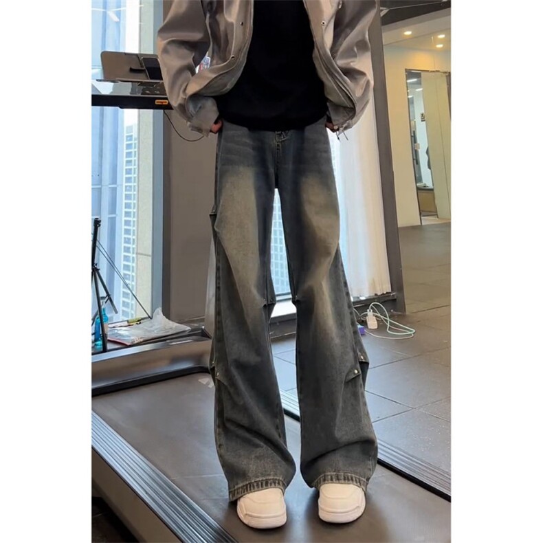 【高质量现货特批45】男秋冬铆钉对折显瘦牛仔裤610A-YB5174,男装牛仔裤,星座610A