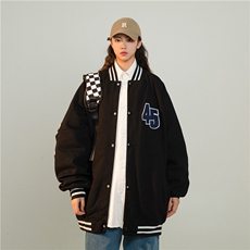 中性棒球领简约男女同款夹克上衣外套JK328/P90，男装夹克，星座202-3