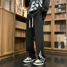 垂顺休闲百搭直筒长裤抽绳束脚裤运动裤WK90特批30，男装休闲裤，星座718-1