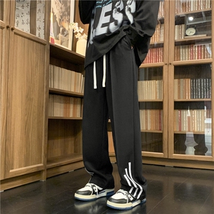 垂顺休闲百搭直筒长裤抽绳束脚裤运动裤  WK90特批30图片