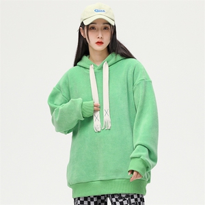 奥粒绒外套基础纯色休闲百搭连帽抽绳卫衣男女同款EY-3663-P85图片