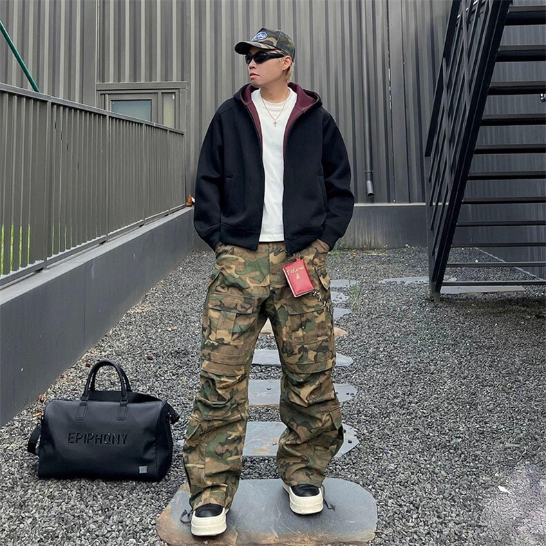 重磅高品质硬挺boxy26春装美式高街结构撞色拼接连帽卫衣开衫外套,女装短外套,电商A486