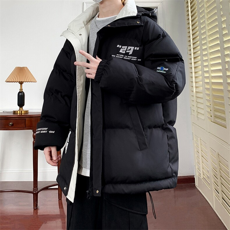冬季宽松/连帽休闲外套潮加厚棉衣XZ102B-1M2686-P125,男装棉衣,星座102B-1