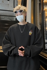华夫格！华夫格上衣男圆领华夫格卫衣男大码长袖t恤男HY251-特P23，男装T恤，电商B367